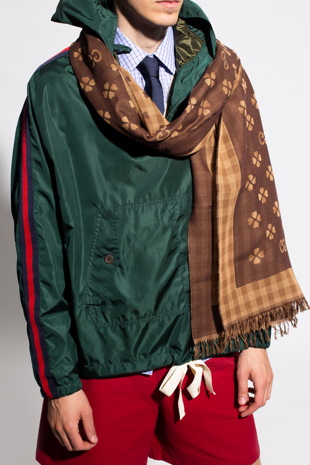 Gucci discount hoodie scarf